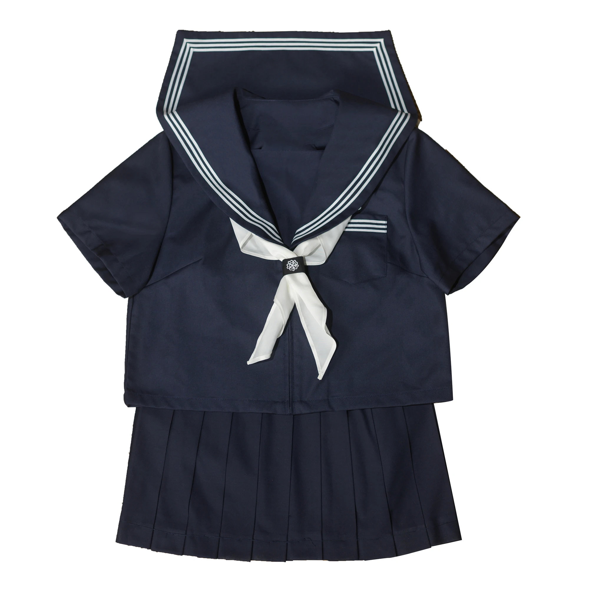 Marine drei Linien Matrosen anzug Sommer Frühling japanische Schuluniform College High School Mädchen Studenten Uniformen Falten rock