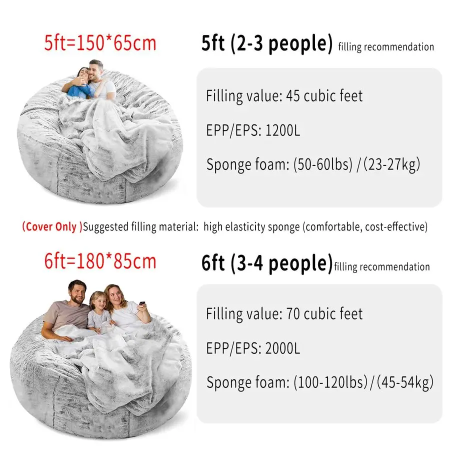 Velvet Bean Bag Cover 4