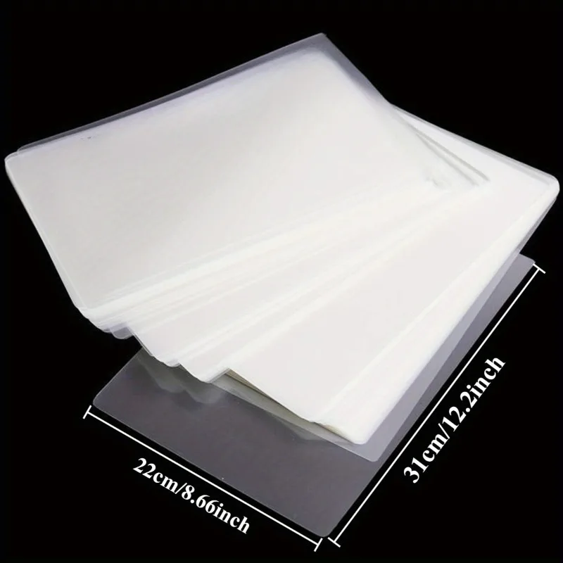 

100PCS 55 Mic 3RThermal Laminating Film PET For Photo/Files/Card/Picture Lamination Pouch Laminator Hot Laminator Film