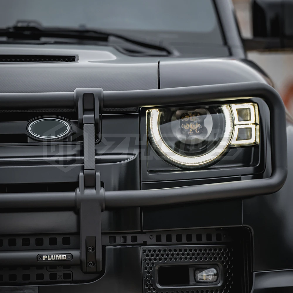 Exterior Car Accessories Para Automobile Voiture Plumb Design Car Body Kit Front Bumper Bull Bar for Land Rover Defender 110