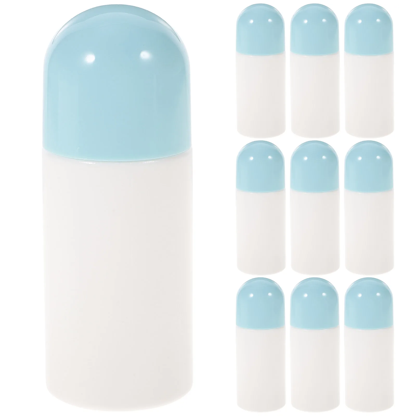 

10pcs Sponge Head Applicator Liniment Bottles Reusable Travel Small Daub Bottle Travel Accessories Plastic ABS