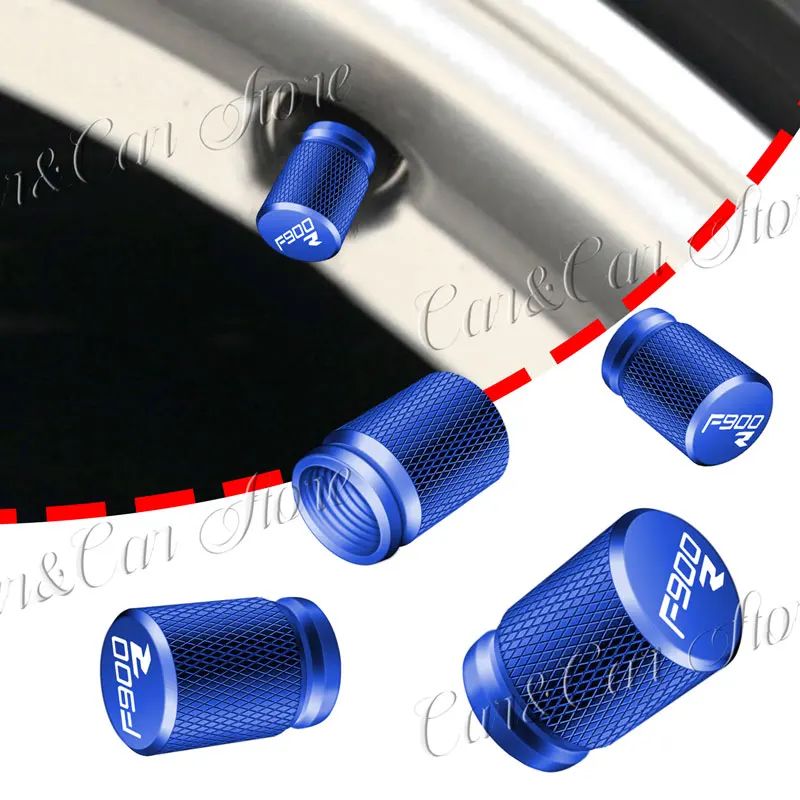 Picture 3: For BMW F900R F900 R F900 XR F 900XR 2016 2017 2018 2019 2020 Metal Motorcycle Car Wheel Air Valve Dust Proof Covers 4Pcs Decor