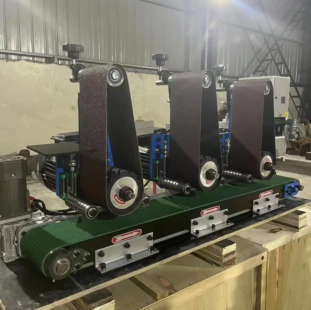 Manual Double Head Combination of Workbench and Swing Arm Manual Deburring Machine