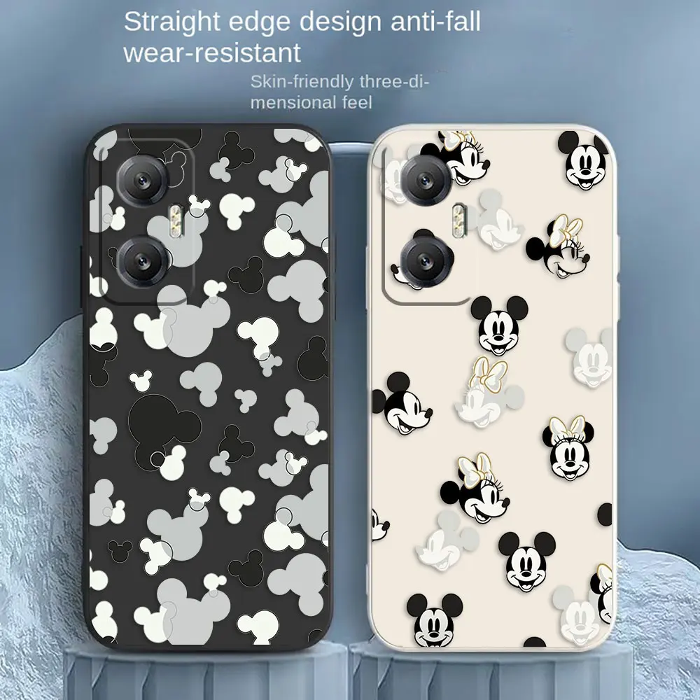 Stick Figure Mickey Minnie Mouse Phone Case For Infinix HOT 8 9 10 10I 11 11S 12 12S 20 20S 30 30I PLAY Case Funda Shell Capa