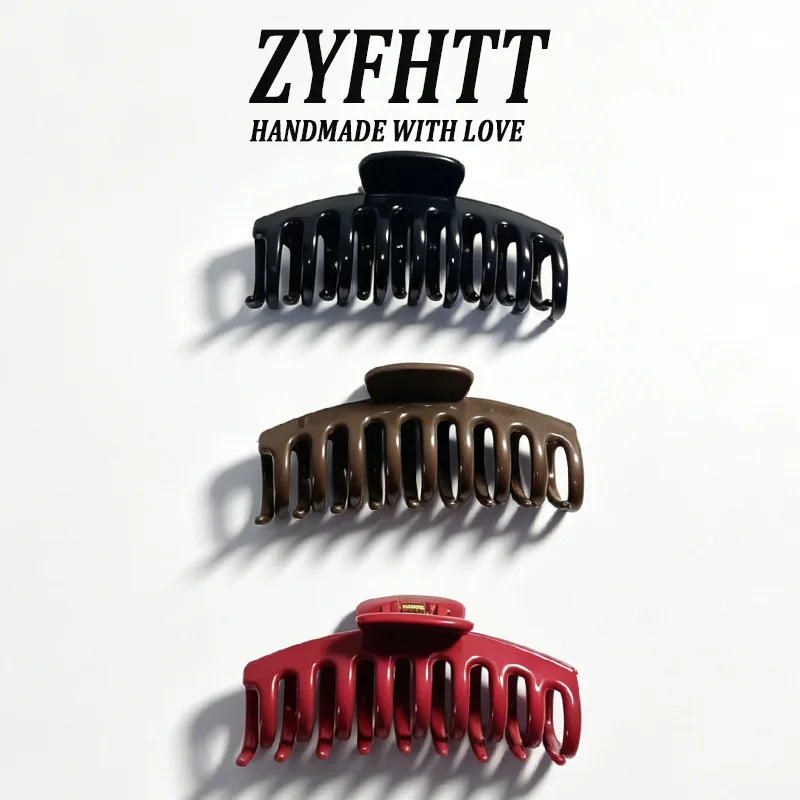 1/5 Stück ZYFHTT Weiche Silikon-Haarspange für Frauen, Täglicher Gebrauch, Koreanischer Stil, Haifischklammer, Modische Mädchen-Haarspange – Detail 15
