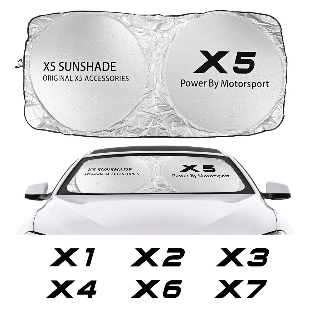 Car Windshield Sunshade Cover Anti UV Auto Accessories For BMW X5 E70 F34 G38 E53 G20 X1 F48 X2 F39 X3 E83 X4 F26 X6 E71 X7 G07