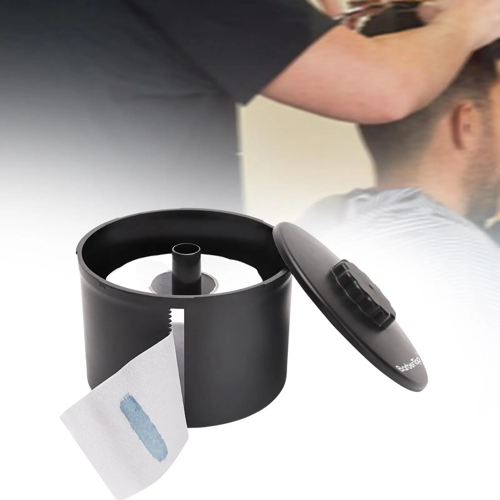 

Hairdressing Scarf Paper Box Practical Neck Wraps Dispenser Multiuse Paper Roll Storage Case Barber Supplies for Salon Home