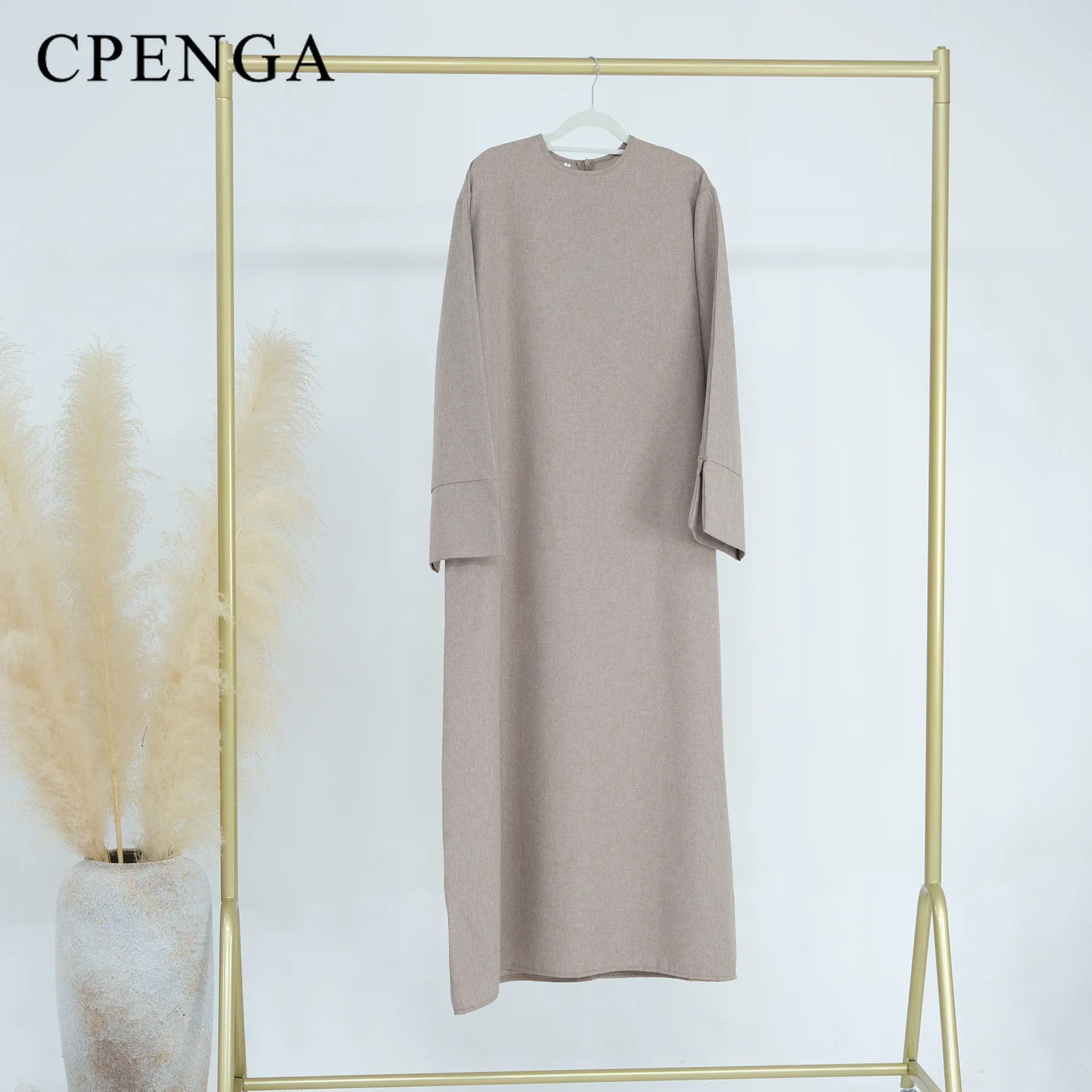 Abaya-Robe kimono en lin pour femmes, cardigan élégant, modeste, ramdan dubaï, tenue de luxe, islam, église, turquie, 2024