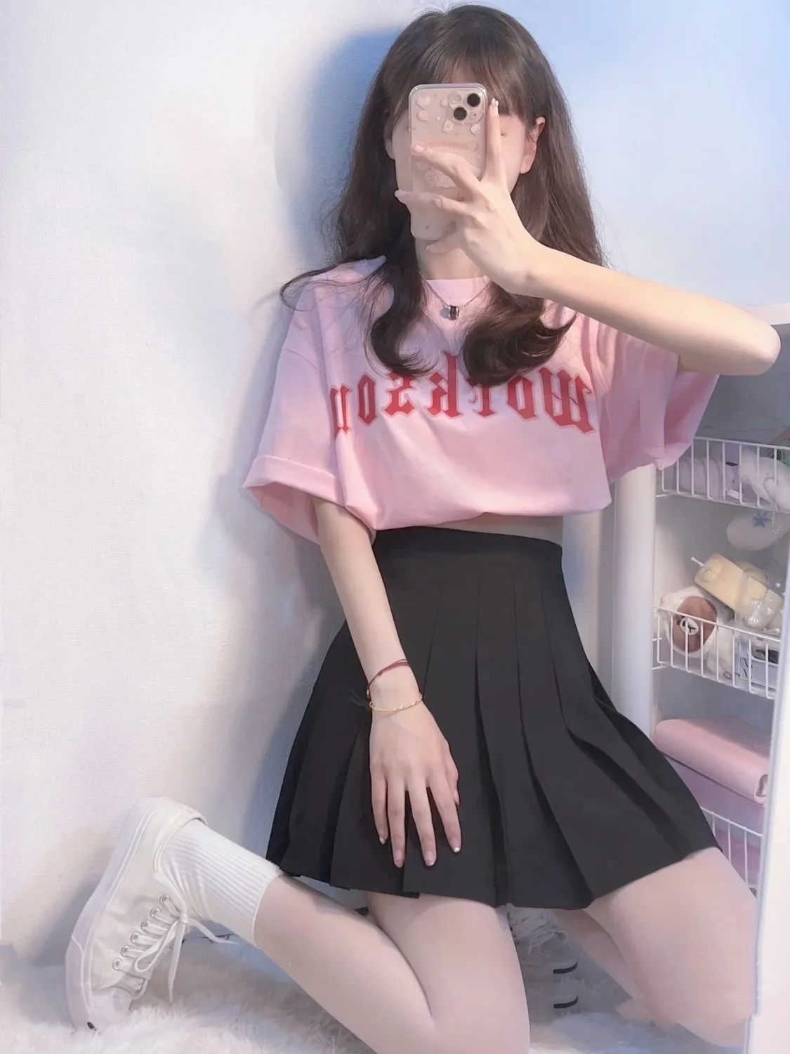 

White Women's Pleated Skirts Summer High Waist Zipper Harajuku Skater Dancing JK Mini Skirts Black Fashion Student A Line Faldas
