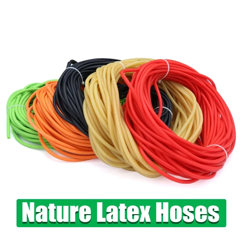 1M/3M Nature Latex Rubber Hoses 1.6 2 3 4 5 6 7 9 10 12 14 17mm High Resilient Elastic Surgical Medical Tube Slingshot Catapult