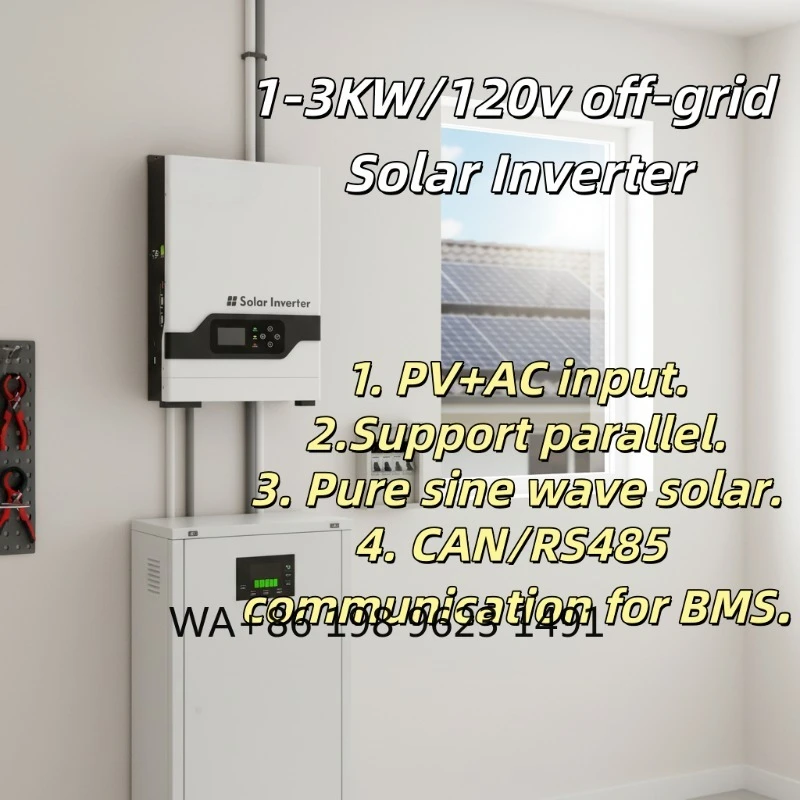 1000W Single Phase Off Grid Solar Power Inverter 12V DC to AC Tiny House & Van Life Solar Converter