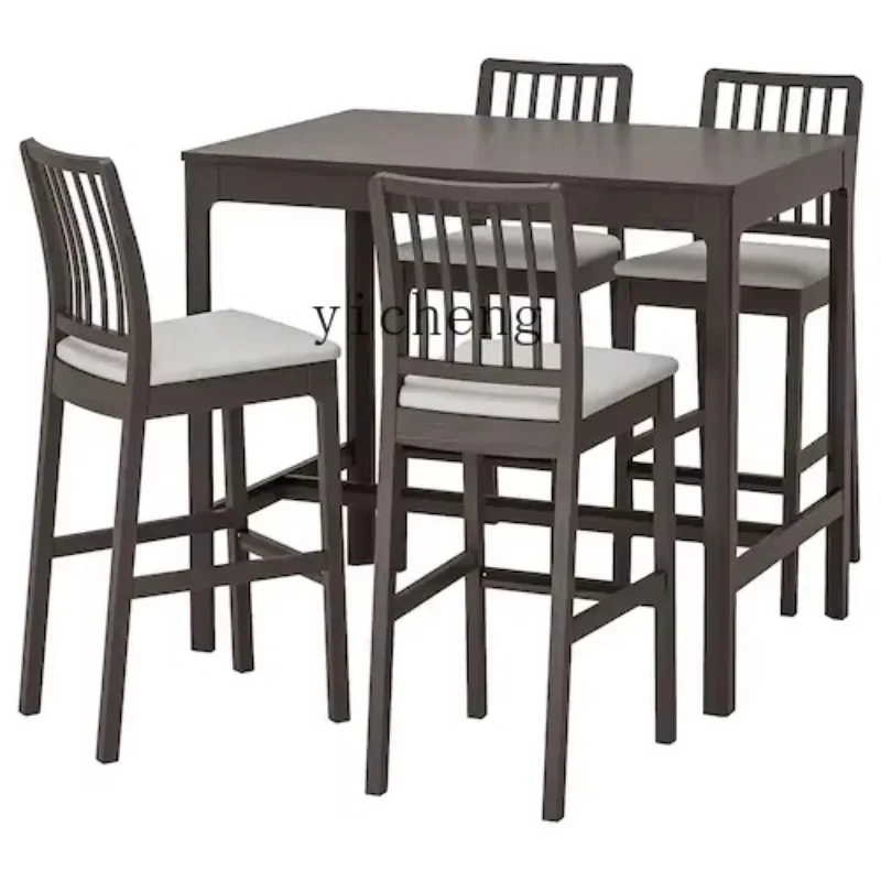 b2 Bar Table Bar Stool Solid Ash Wood Simple Leisure Kitchen Restaurant Home