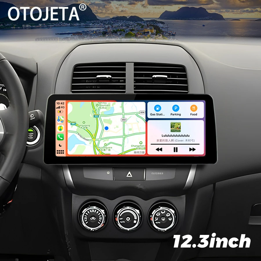 

Автомобильный видеопроигрыватель на Android 13, 12,3 дюйма, радио, стерео, для Mitsubishi ASX 2010 2016 C4 Peugeot 4008, GPS, мультимедийное устройство для Carplay