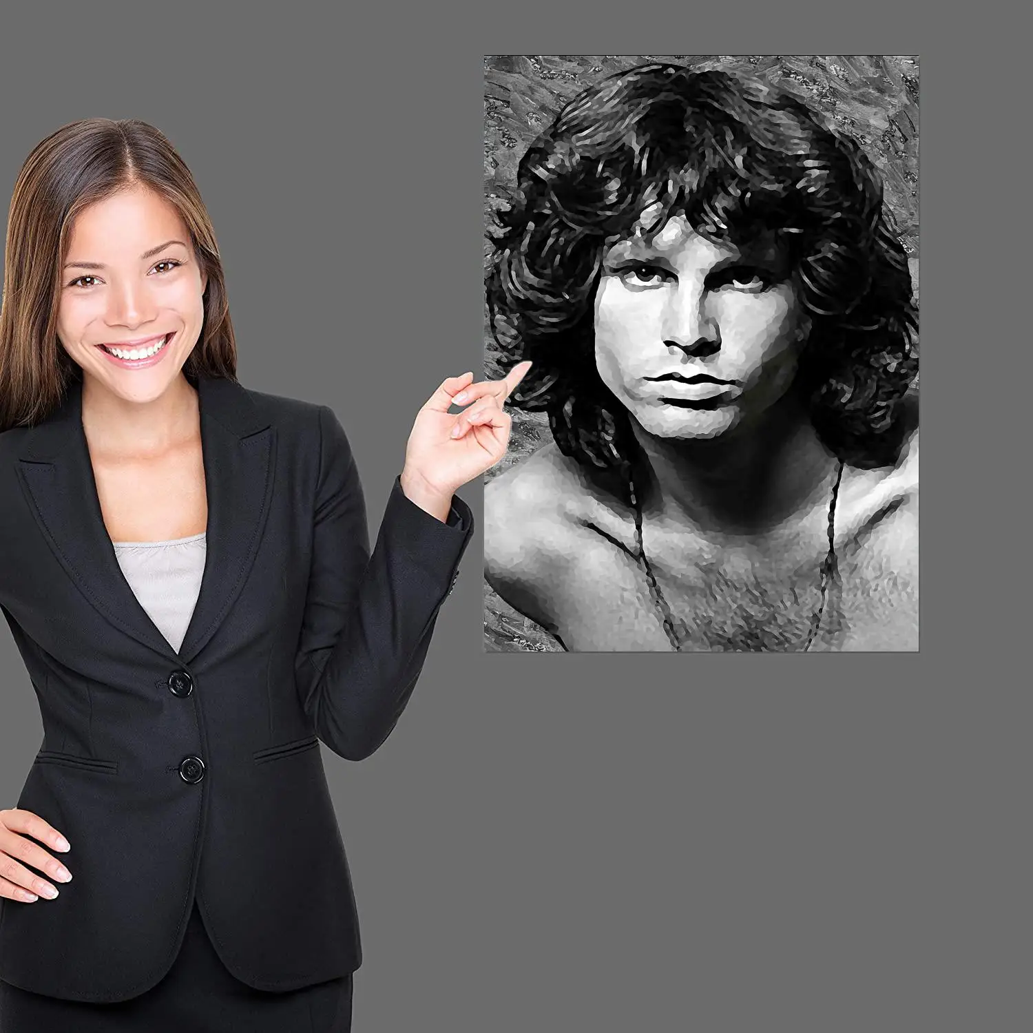 jim morrison  Poster Decorative Painting Canvas Poster Gift Wall Art Living Room Posters Bedroom Painting