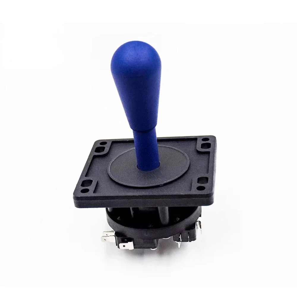 HAPP Style Precision Joystick for Game Machine, DIY Arcade, 2Pin, Switchable, 4/8 Way Operation, Multi Color Elliptical Handle