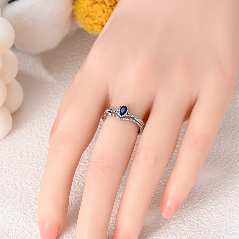 925 Sterling Silver Blue Evil Eyes Ring Original Design Zircon Finger Lucky Sign Rings for Women High Quality Fine Jewelry Gift