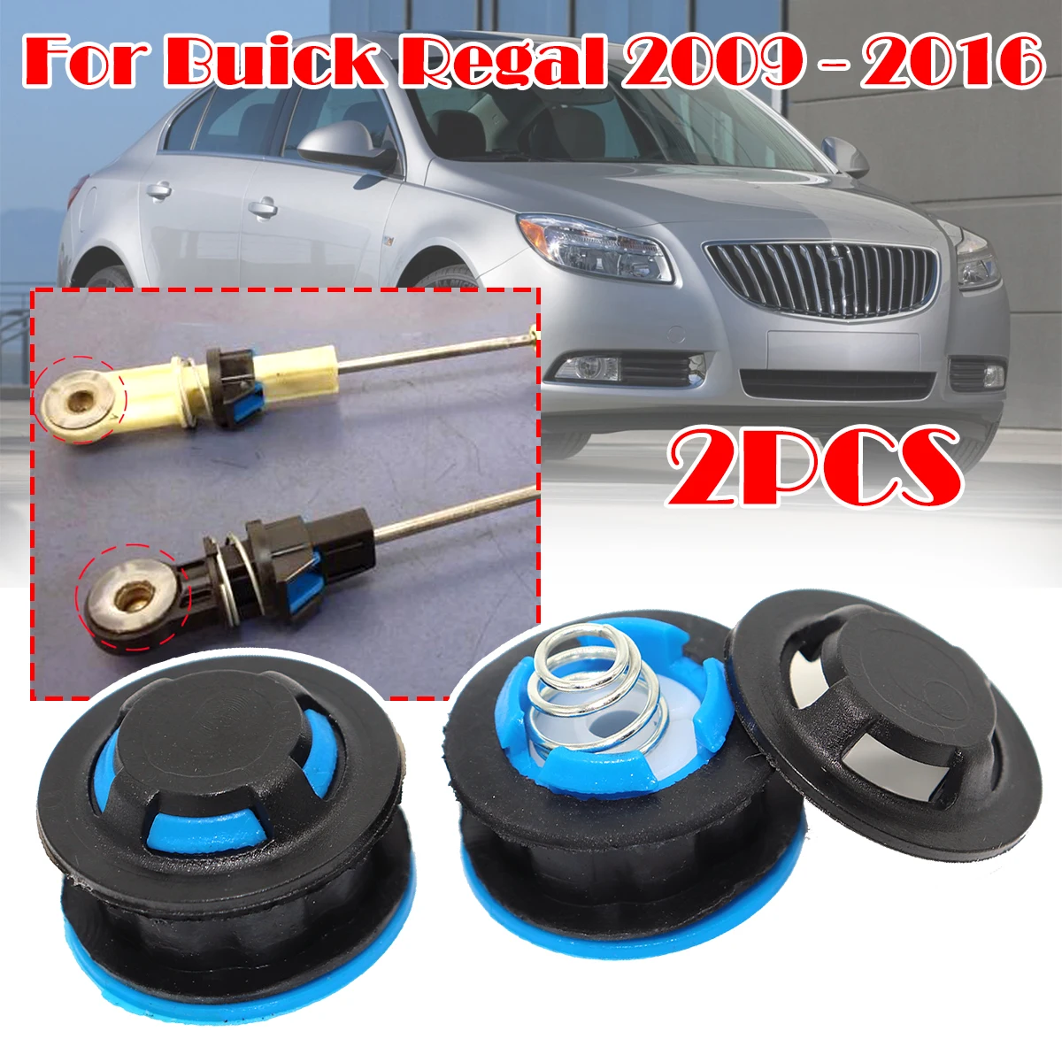 

2PC Manual Gear Shift Cable Linkage End Rod Bushing For Buick Regal 2009 - 2016 Gearbox Shifter lever Connector Adapter Claw-Fit