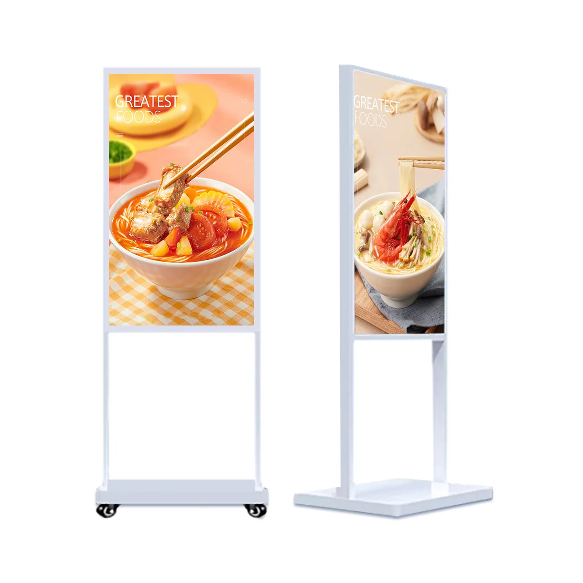 

65 Inch Floor Standing Double Sided Digital Signage Display Animation for Retail/Supermarket Shopping Mall Corner Advertising
