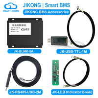 JIKONG JK BMS Parallel Module Buzzer Alarm LED Indicator Board RS485 Cables 1M 2M RS485 to USB Connector for Smart BMS Accessory