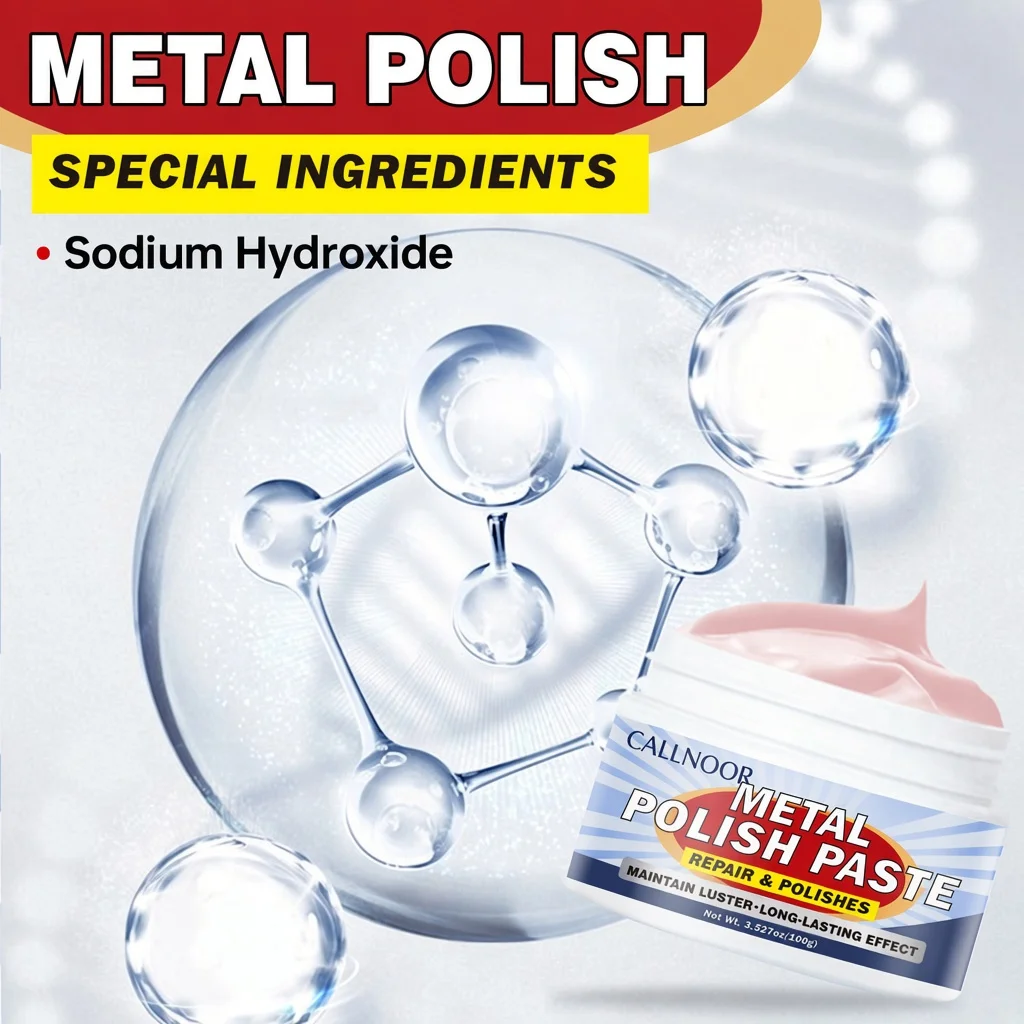 Metal Polish Paste, Repair & Polishes, Mild Formula, Physical Removal, Stainless Steel Cleaner, Rust & Burn Mark Remover.