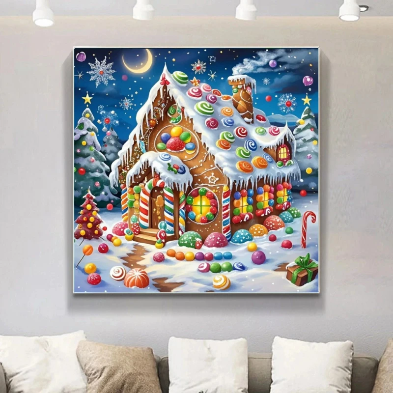 5D Mosaik Haus Winter Landschaft DIY mag Bild Strasssteine neue Ankunft Diamant Malerei Kunst Cartoon Kinder Holiyday Geschenk