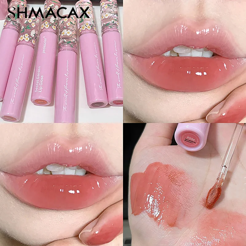 Mirror Lipstick Long Lasting Non-stick Cup Moisturize Water Light Lip Gloss Korean Lips Makeup Cosmetic