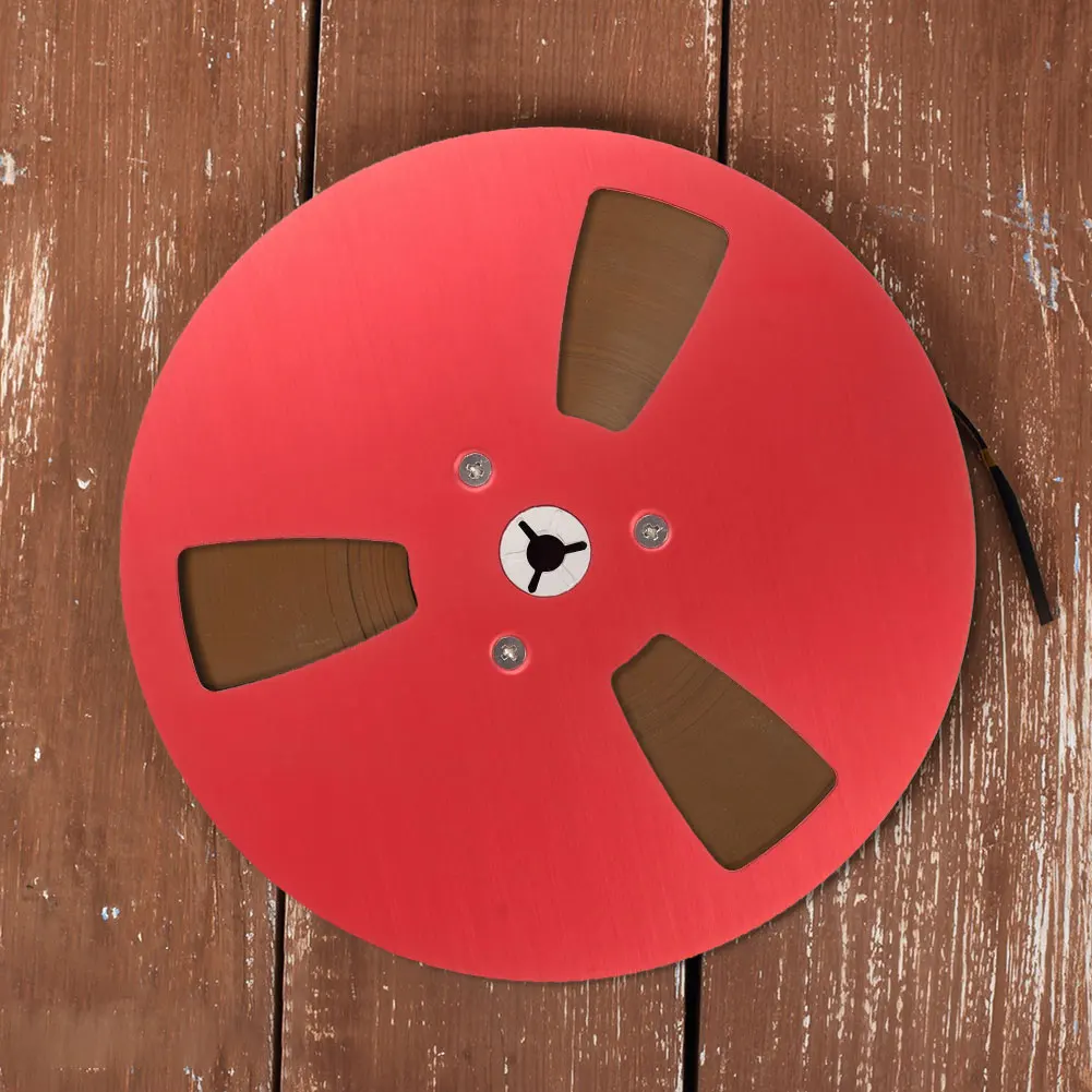 Carrete de cinta en blanco de 1/4 y 7 pulgadas, carrete de recogida de grabación de aleación de aluminio, pieza de máquina de apertura de repuesto de 3 agujeros