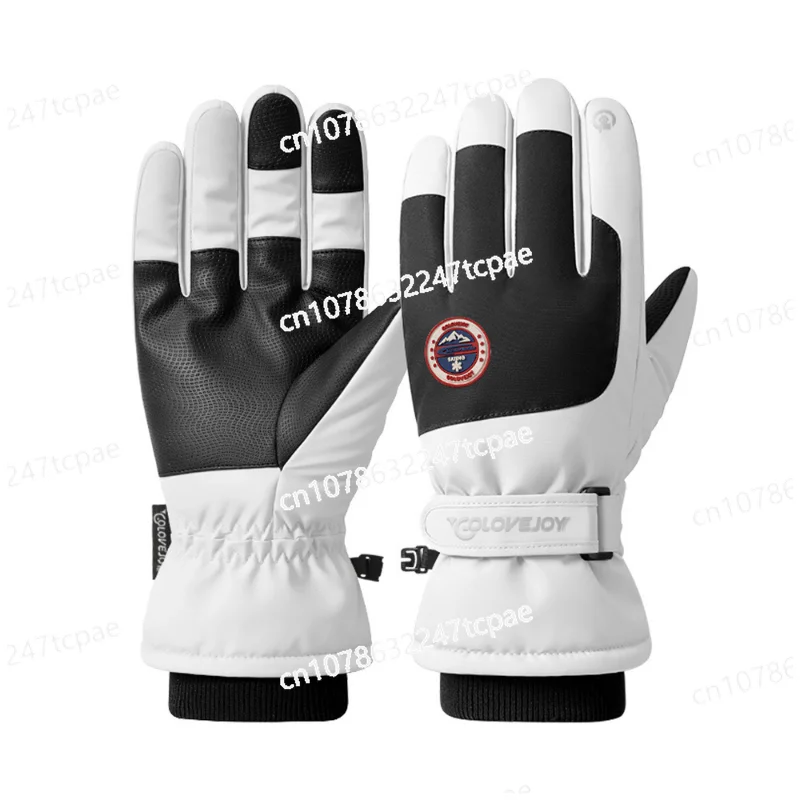 Winter ski gloves outdoor velvet warm electric vehicle riding gloves non-slip waterproof touch screen gloves SK28