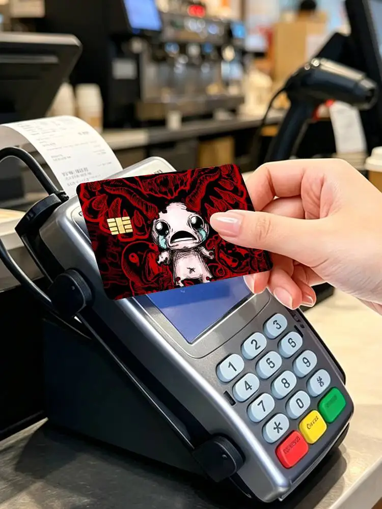 Game T-The Binding of Isaac  4pcs 1Set Card Stickers Small Waterproof Chip 4PCS Card Sticker Anti-Scratch