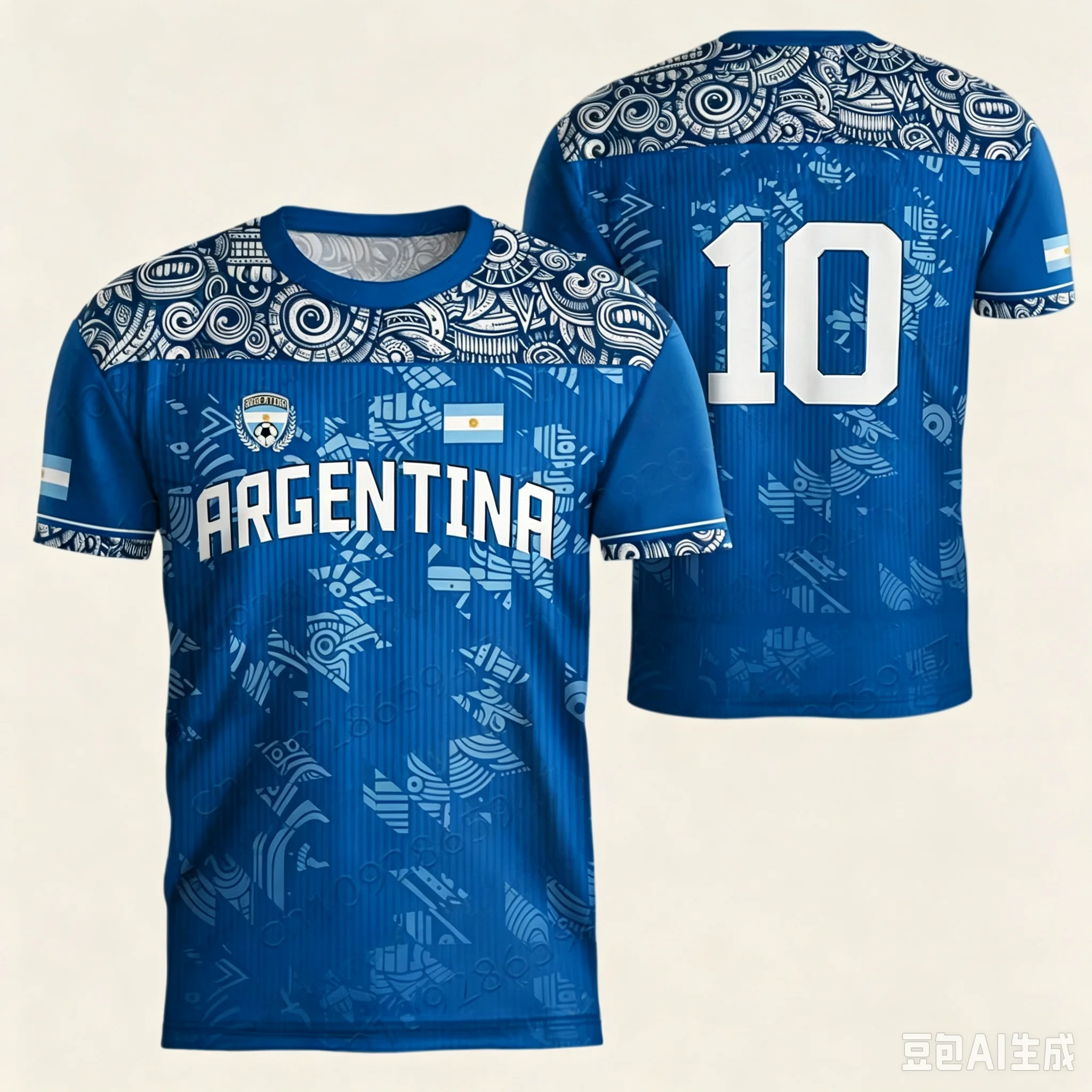 Argentina Sports League Jersey, Men's and Women's 3D Pattern Printed Sportswear, Breathable Quick-Dry Game and Training T-Shirt