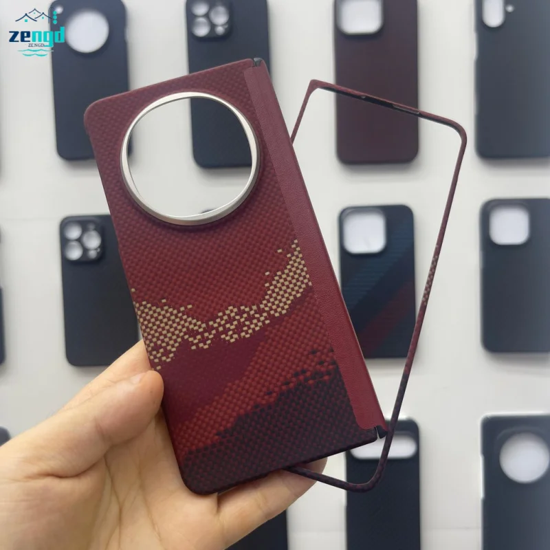 Чехол для Oppo Find N5, ультратонкий твердый чехол из кевларового арамидного волокна с осевым магнитом Чехол для Oppo Find N5, ультратонкий твердый чехол из кевларового арамидного волокна с осевым магнитом