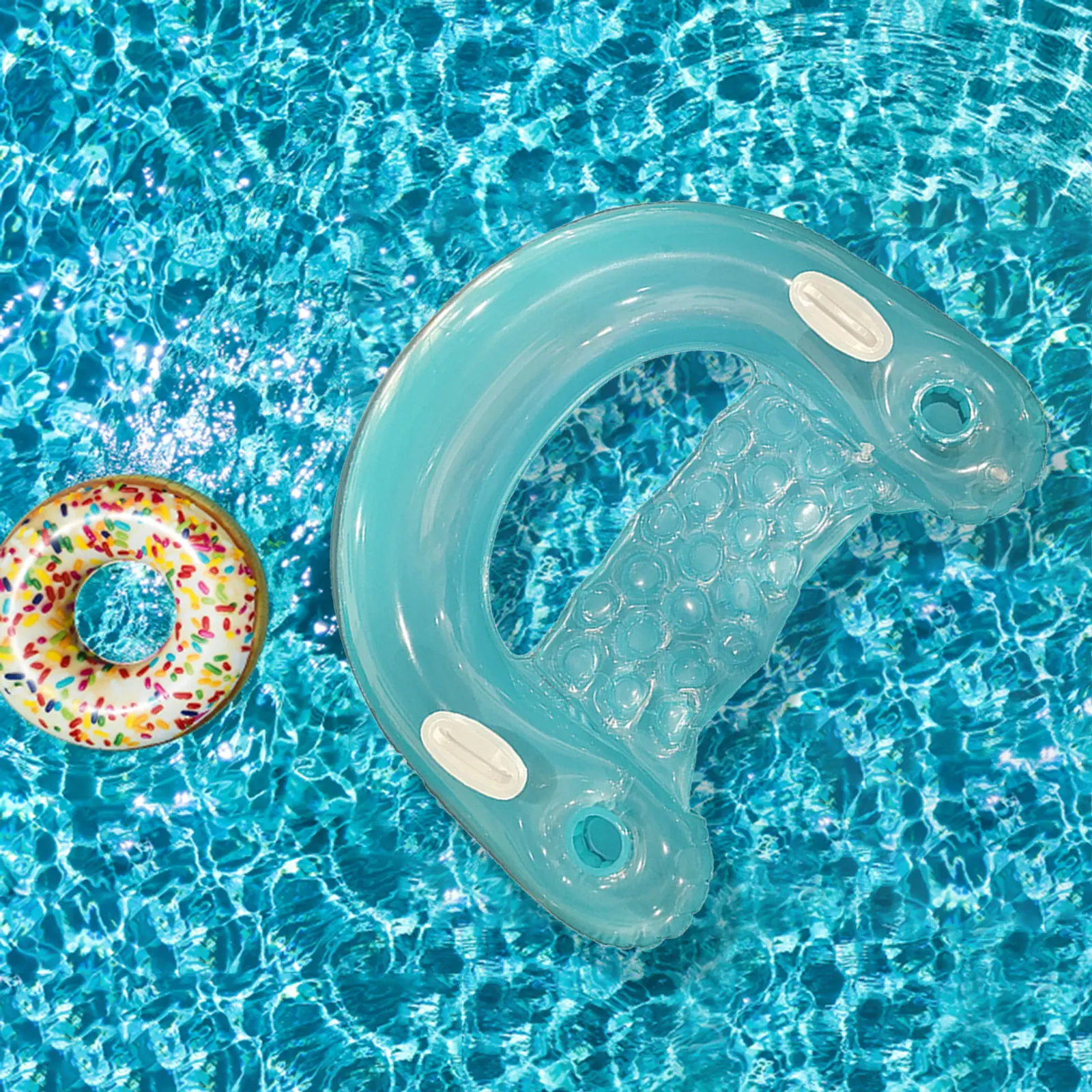 Dossier flottant d'eau en PVC inclinable pliable gonflable plage natation chaise inclinable doux adulte pour piscine extérieure