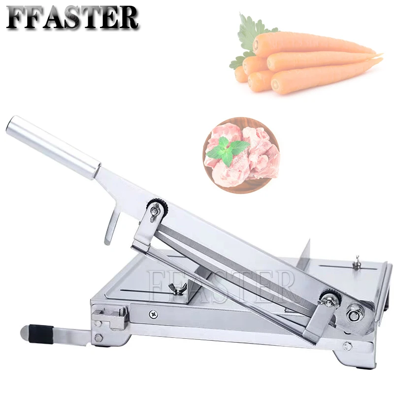 .Home Kitchen Manual Frozen Meat Slicer Bone Cutting Tool Stainless Steel Minced Lamb Bone Meat Cutter Chicken Duck Fish Cutting