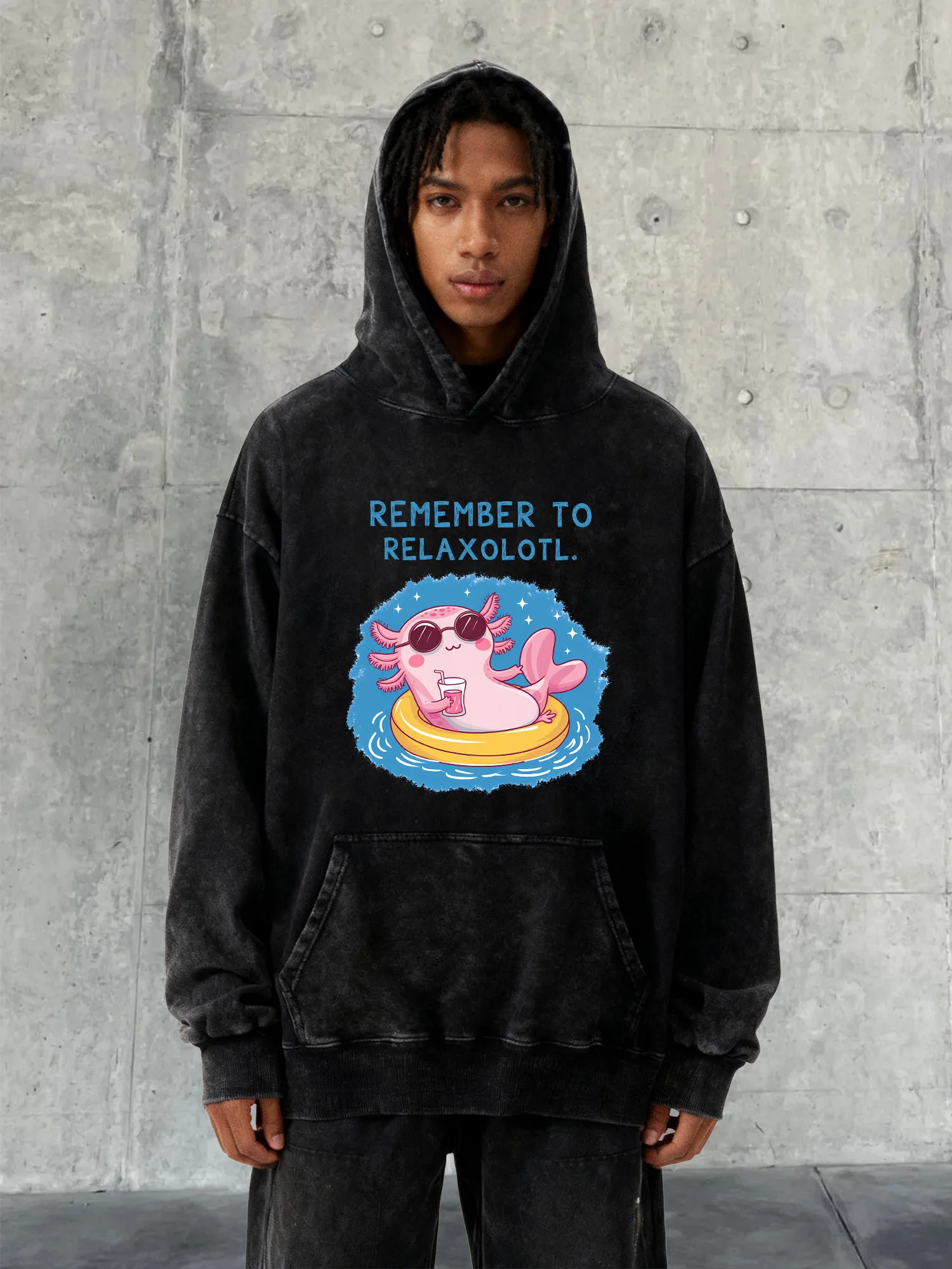 2026 Color Man 400g Heavyweight Washed Hoodie Drop Shoulder Design Aw Collection