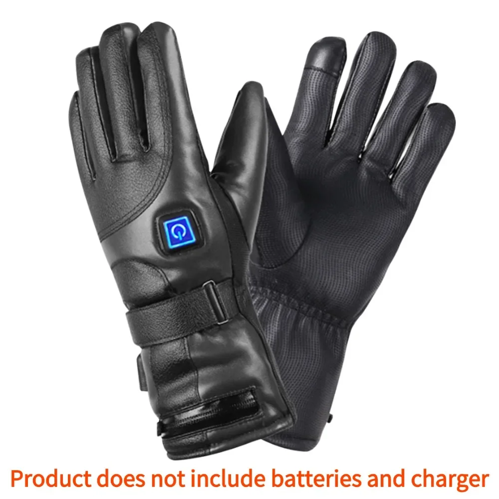 Rechargeable Heated Gloves 3 Temperature Levels Waterproof Electric Winter Gloves Hand Warmer for Cycling without Batteries