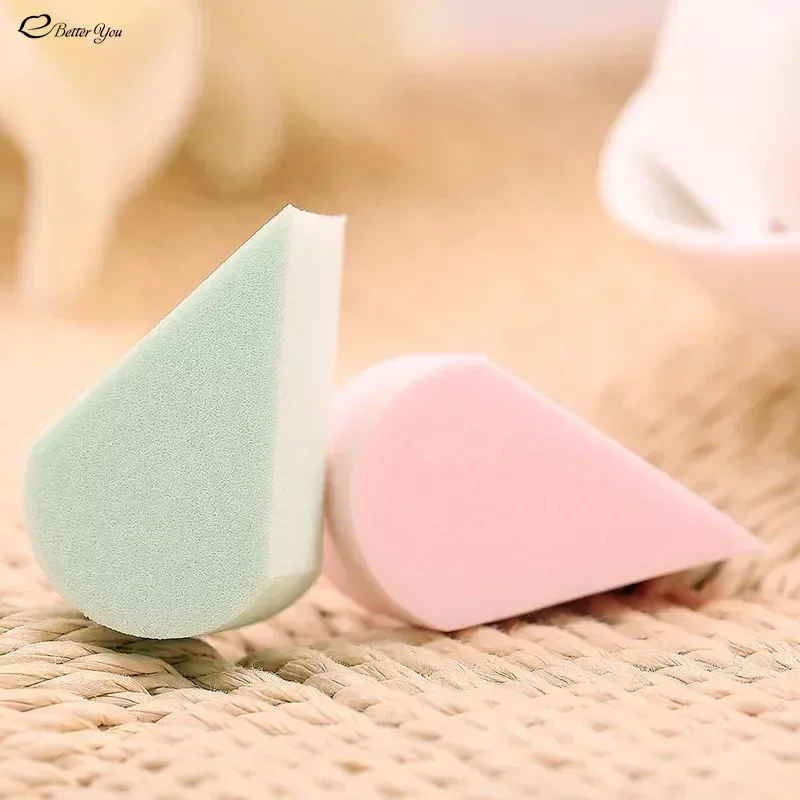 Hot Non Disposable Water Soaked Cosmetics Liquid Foundation Dry Powder Powder Makeup Sponge Petal Shaped Fan Puff Beauty Tols