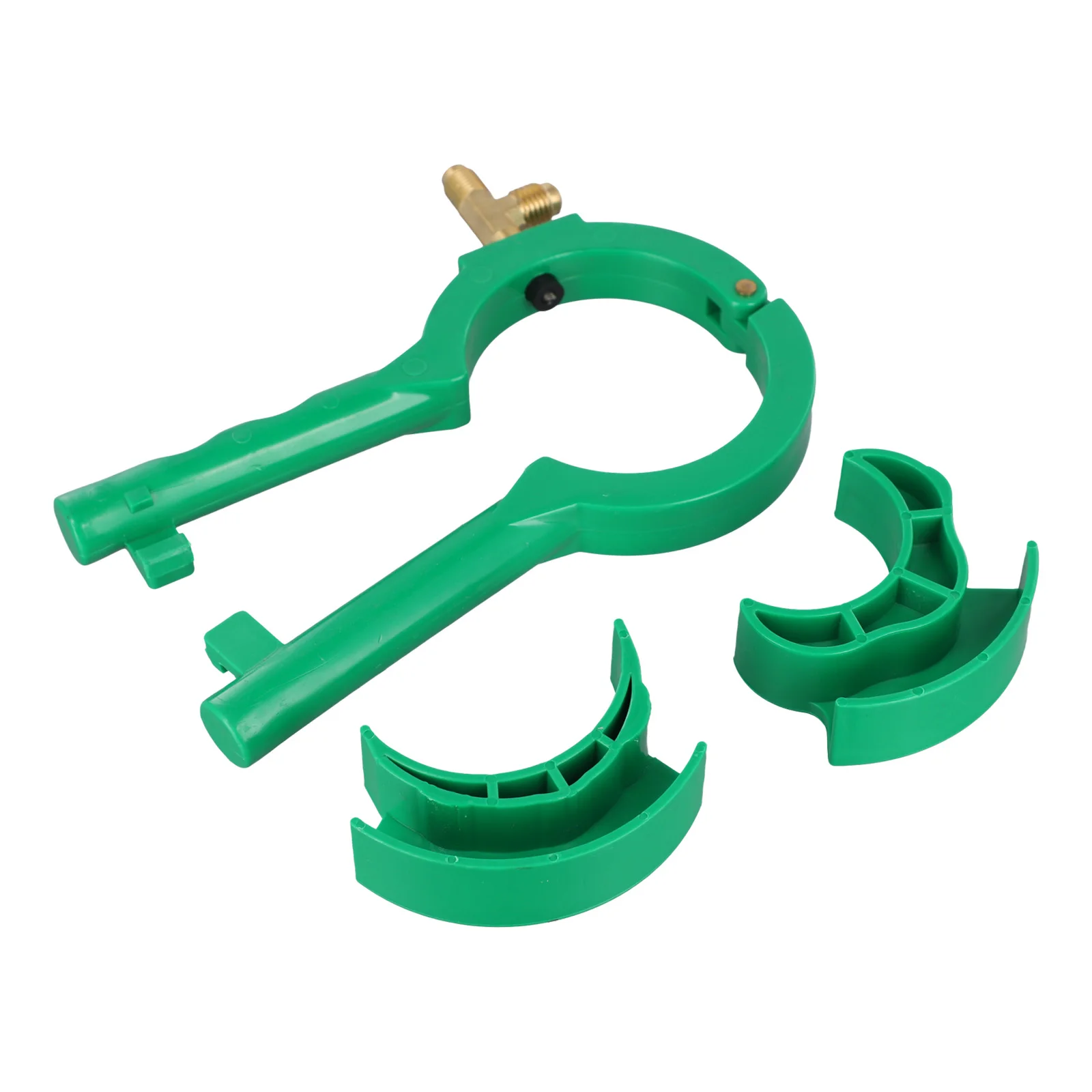 1pc Green 3-in-1 Side Can Tap Valve Side Mount For Car AC Manifold 1/4SAE 1/2ACME For Use R134a R12 Small Cans Of Or Oil Charge