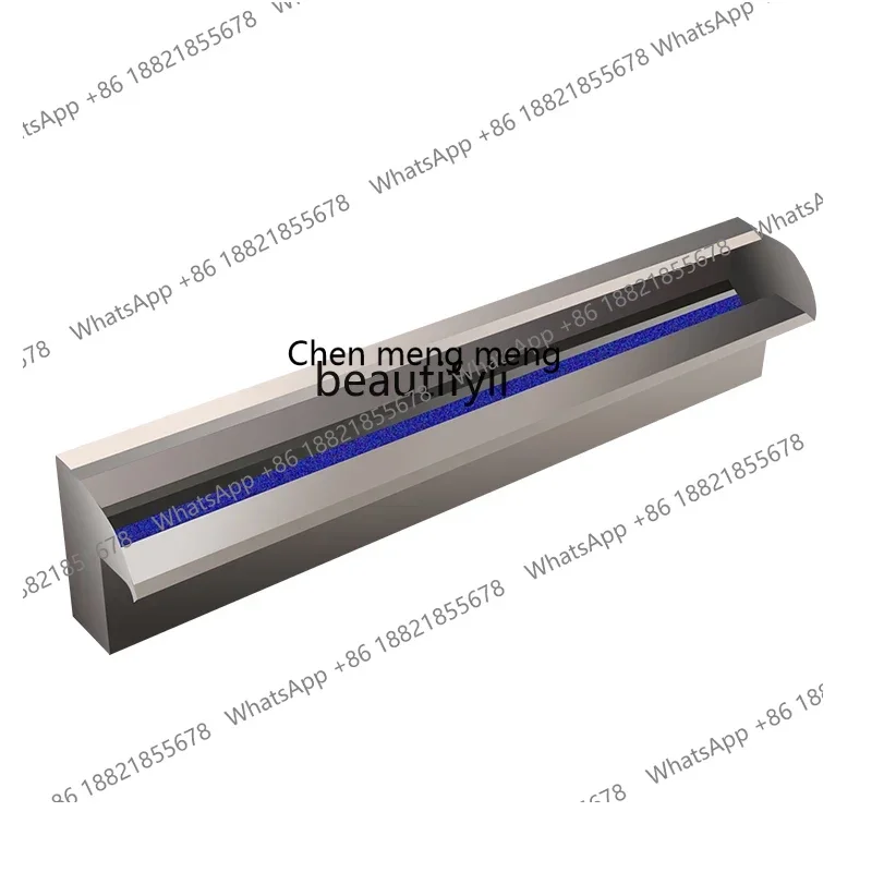 cn8617 ssFrequency conversion pump stainless steel waterfall water outlet rockery water curtain flowing water wall courtyard lan