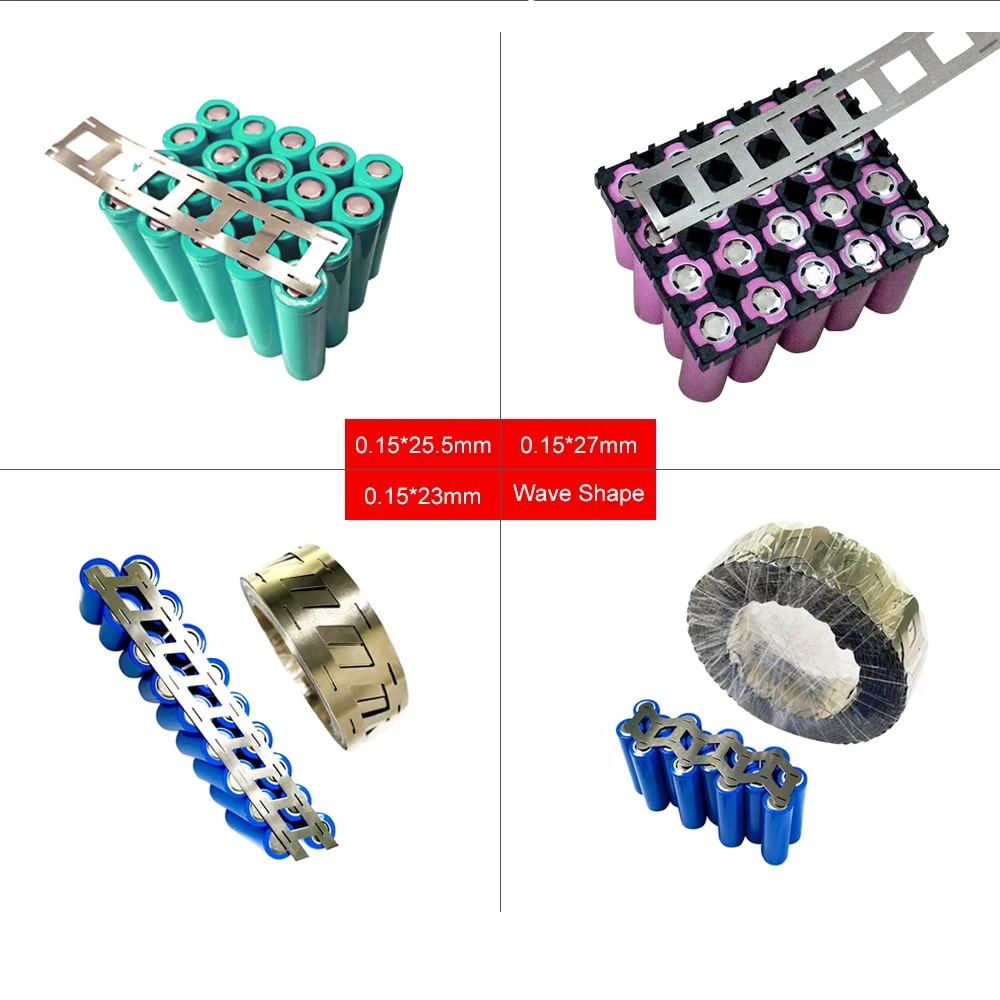 1/2/5/10 متر شريط مطلي بالنيكل 2P-6P 0.15*27 مللي متر شرائط النيكل لبطارية ليثيوم 18650 شريط لحام حزام تصفيح النيكل