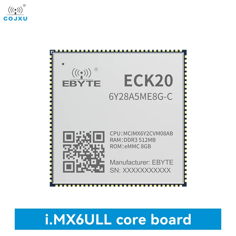 

iMX6ULL Linux Core Board Commercial Grade COJXU ECK20-6Y28A5ME8G-C LCD Dual Ethernet Low Power 512M DDR3 8GB eMMC NXP MPU