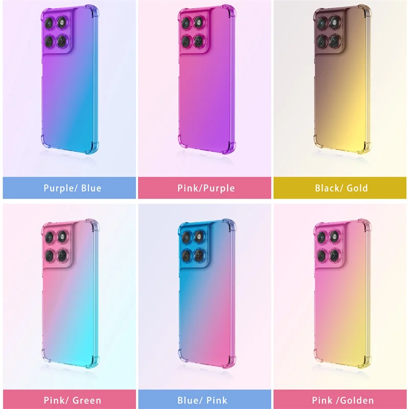 Neue Airbag-Stoßfeste Farbverlauf TPU-Hülle für Motorola Moto G87 G67 G57 G47 G37 Power 5G Schutzhülle Rückseite Capa Coque Fundas