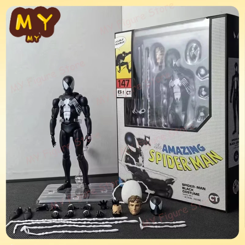 

CT Toy The Amazing Spider-Man Mafex 147 S.H.Figuarts 1/12 Spider Man Venom Symbiotic Action Figure 6" Action Figures Model Toy