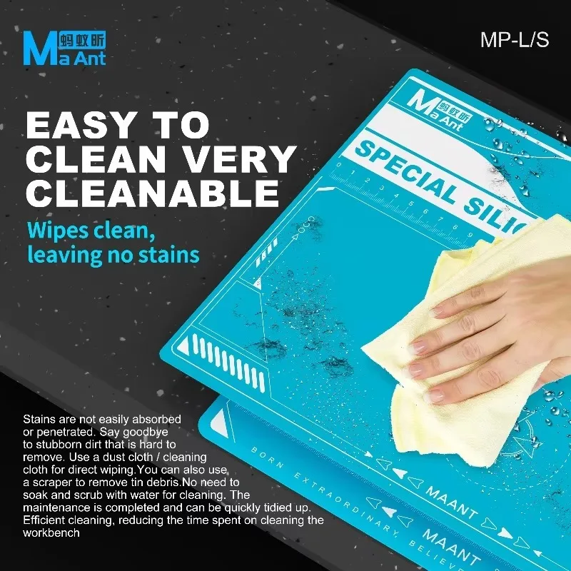 MaAnt MP‑L/S Microscope Silicone Pad Anti‑Corrosion Base Protector for Mobile Phone Motherboard Soldering PCB Repair Tools