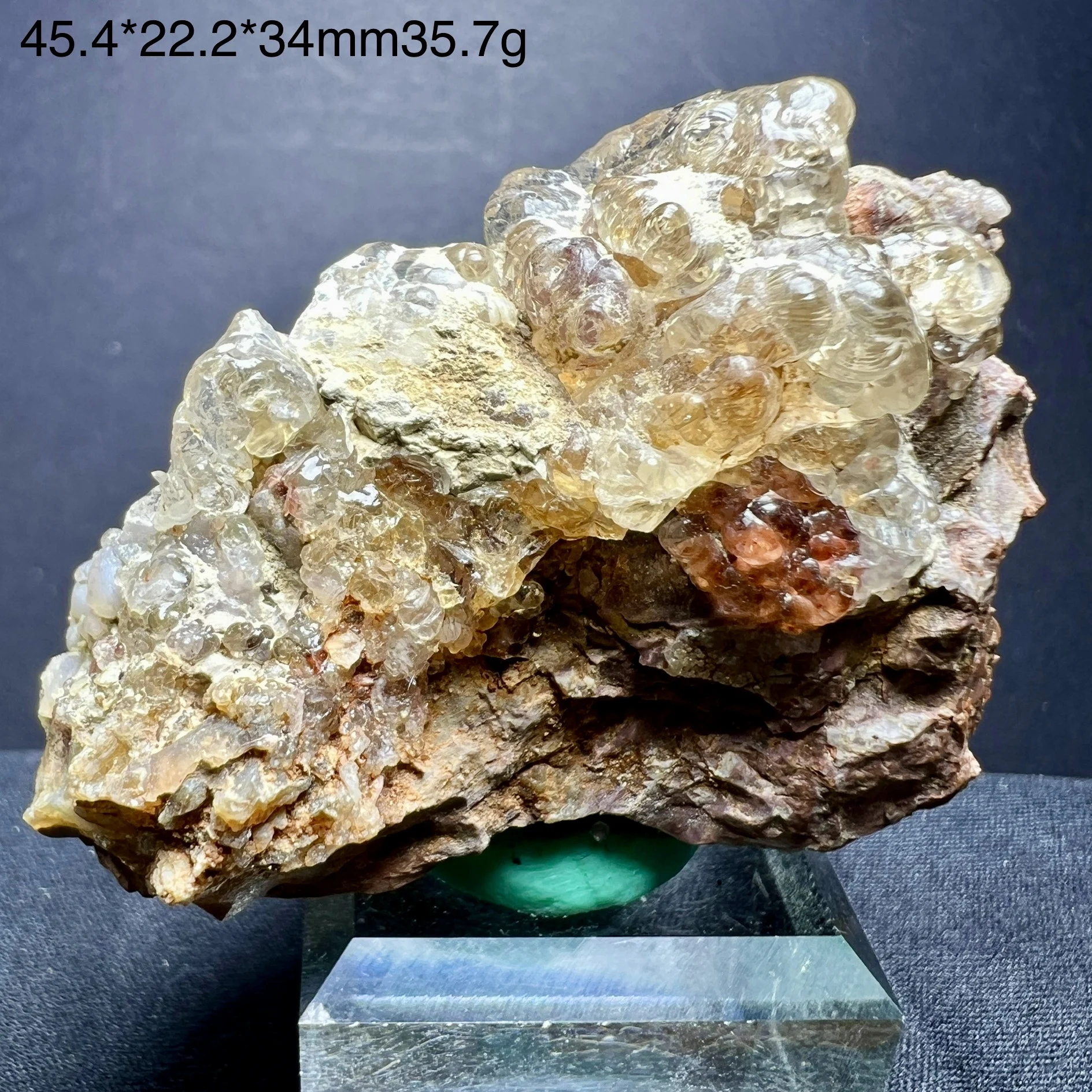 

Natural mineral Mexican jade drip stone crystal specimen, raw stone, collection stone, decorative stone, science popularization