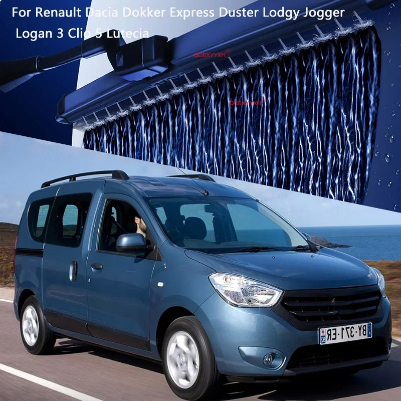 For Renault Dacia Dokker Express Duster Lodgy Jogger  Logan 3 Clio 5 Lutecia Car Modify Windshield Water Spray Wiper Wet Wiper