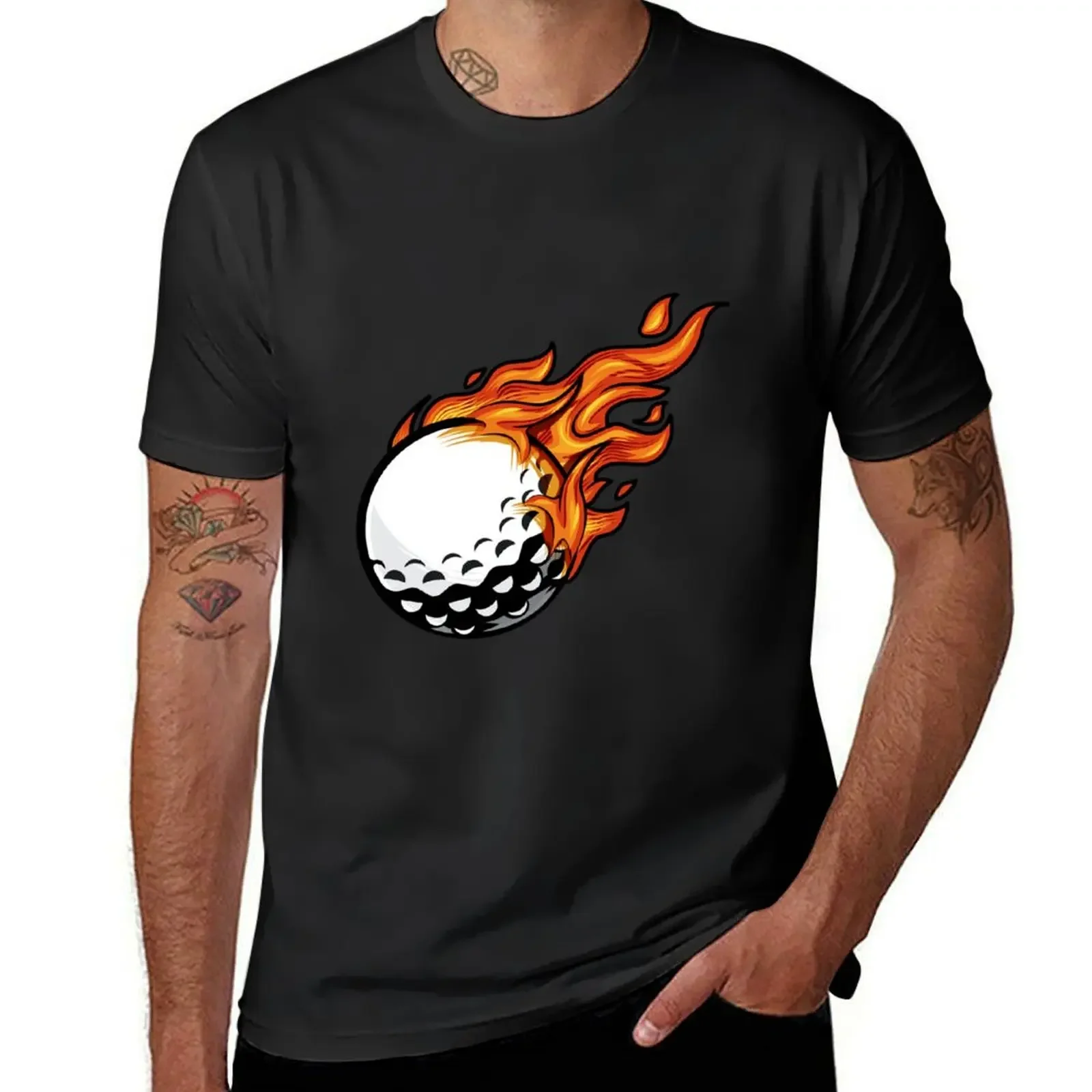 golf ball T-Shirt customizeds summer tops boys whites anime tshirt mens plain t shirts