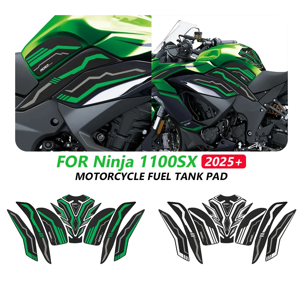 Lateral Knee Grip Pads For Kawasaki Z1100SX 2025 2026 Ninja 1100SX Upper Gas Tank Traction Non-Slip Stability Stickers Shield
