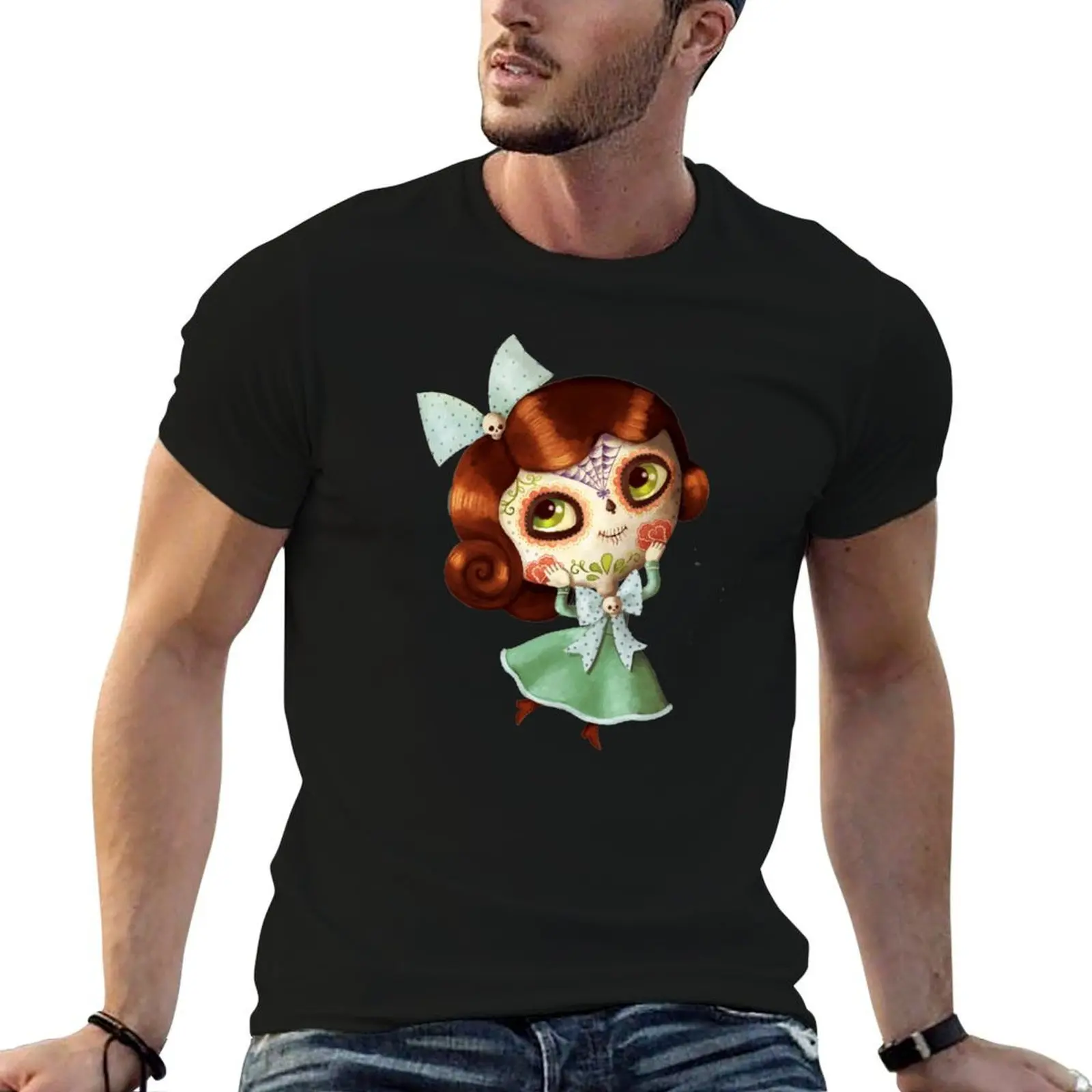 

The Day of The Dead Vintage Doll T-Shirt t shirts for man graphic vintage man t shirt graphic T-Shirt