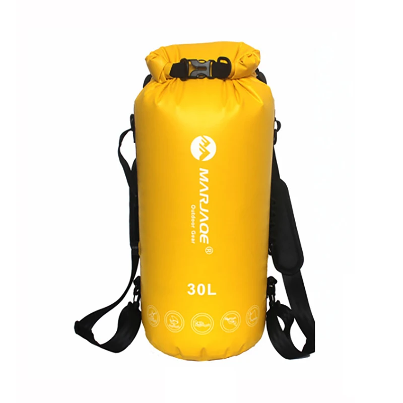 30L Waterproof Bag PVC River Trekking Backpack Outdoor Beach Equipment Duffel Rafting Adventure Sports Drybag Hermetic Swim Bag