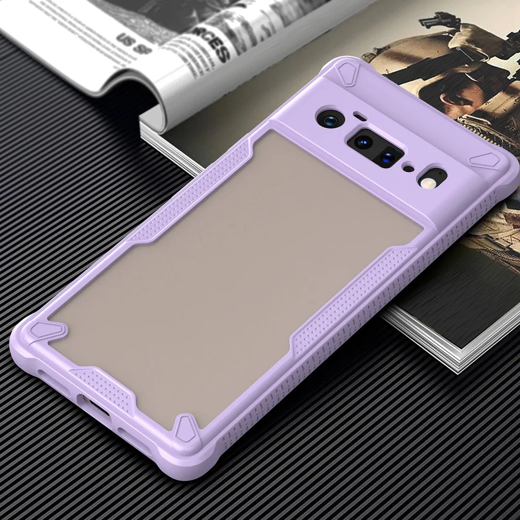 Frosted Rugger Armor Hard PC TPU Handyhülle für Google Pixel 9a 9 Pro XL 8a 6A, mattierte, robuste Hartschale für Pixel 8 6 Pro